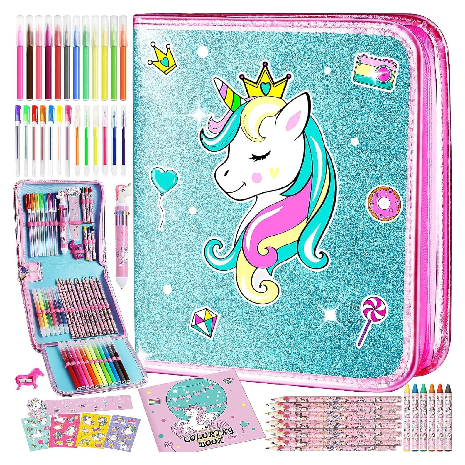 Juego de Marcadores Lavables Unicornio ABERLLS - 42 Piezas