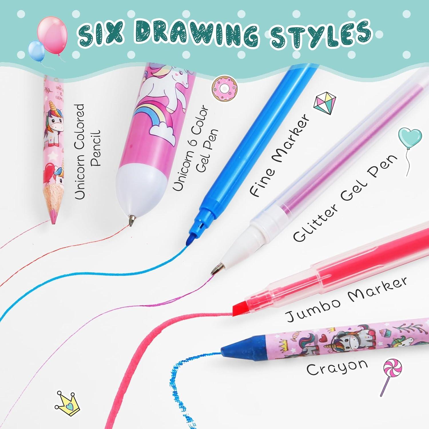 Juego de Marcadores Lavables Unicornio ABERLLS - 42 Piezas