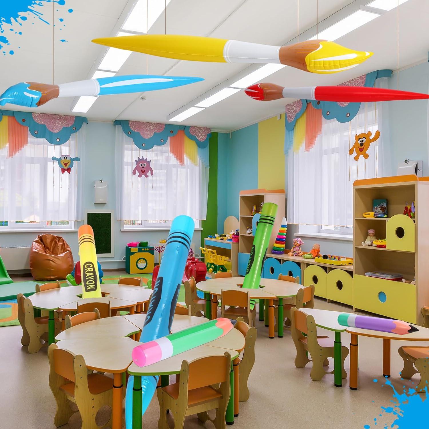 Conjunto de Globos Inflables Gigantes Glimin - 12 Pcs Decoración Regreso a Clases