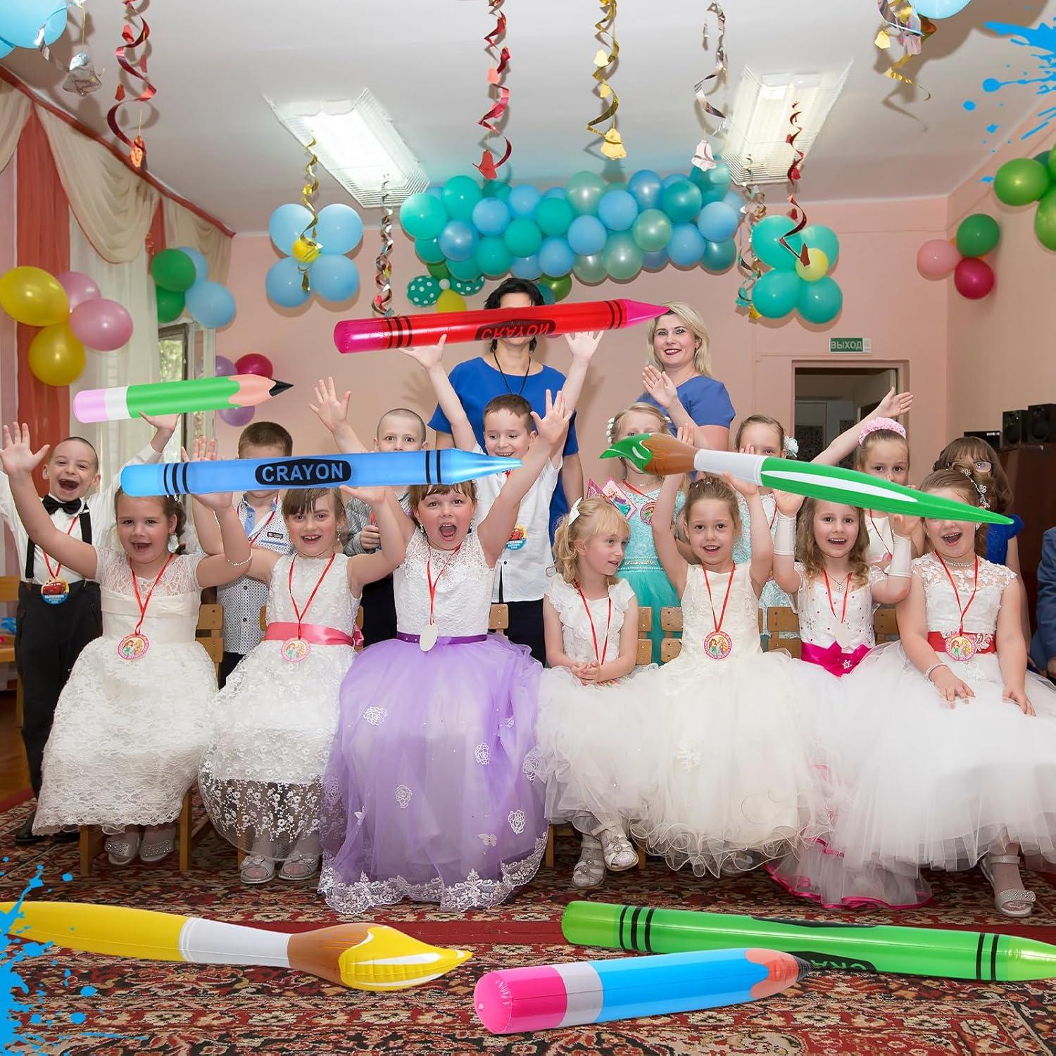 Conjunto de Globos Inflables Gigantes Glimin - 12 Pcs Decoración Regreso a Clases