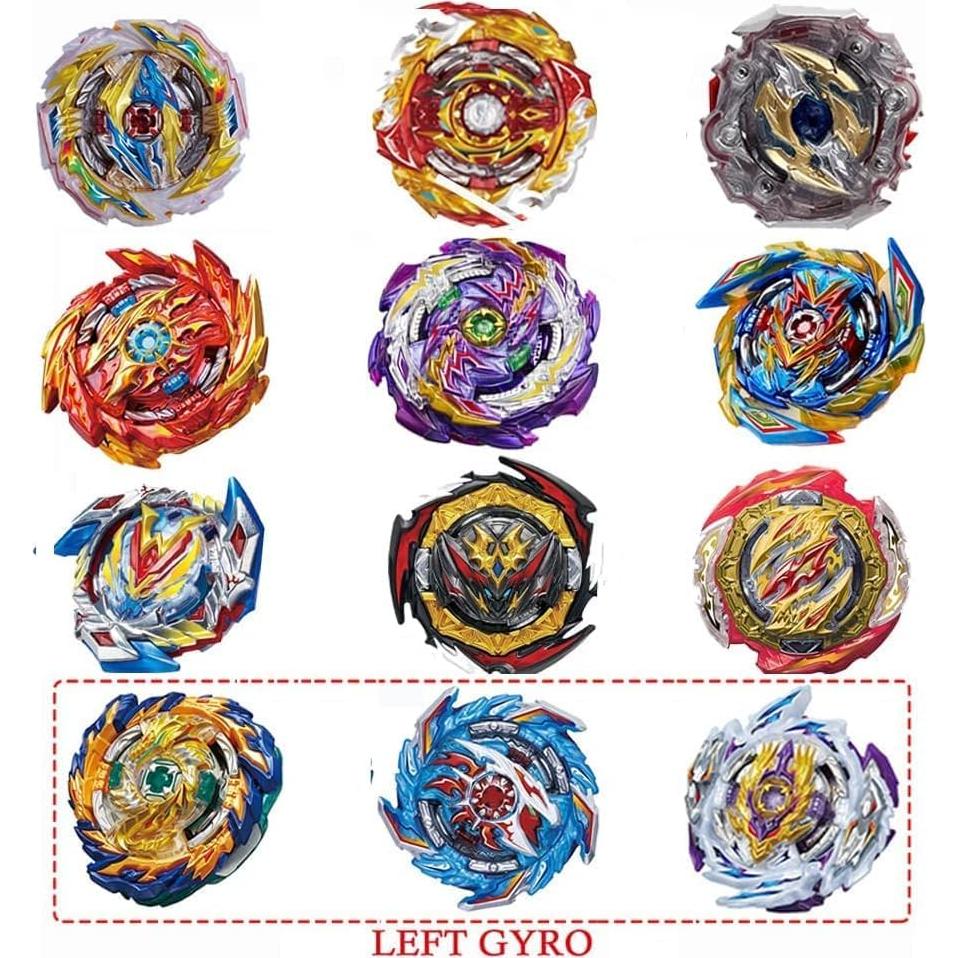 Conjunto Juguetes Bey Battle Burst SANMI 12 Trompos 3 Lanzadores