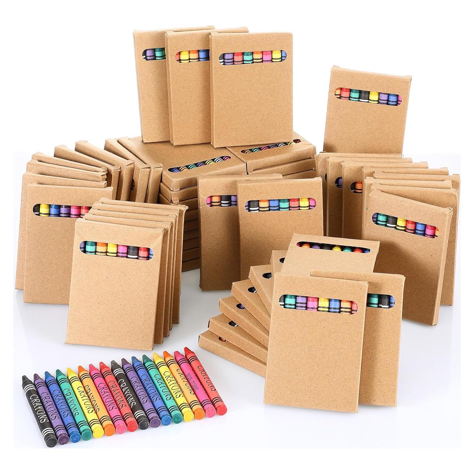 10 Paquetes de Crayones Trandraft 8 Colores Mini 8.7 cm