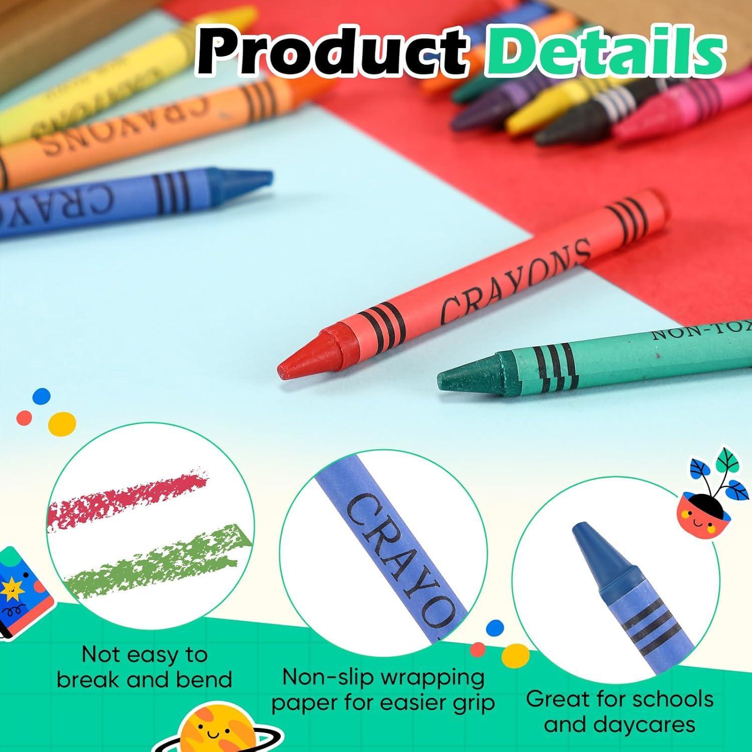 10 Paquetes de Crayones Trandraft 8 Colores Mini 8.7 cm