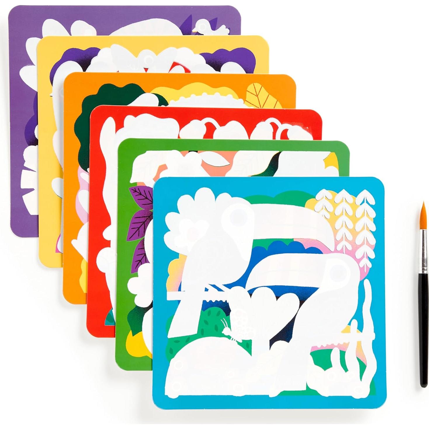 Kit de Revelación Mágica de Agua Mudpuppy Amigos de la Selva