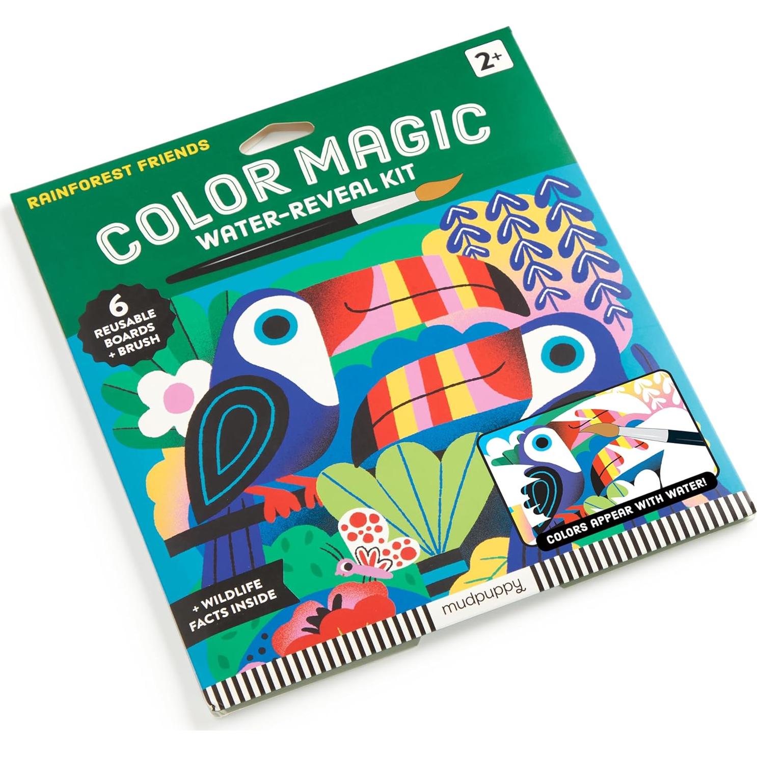 Kit de Revelación Mágica de Agua Mudpuppy Amigos de la Selva