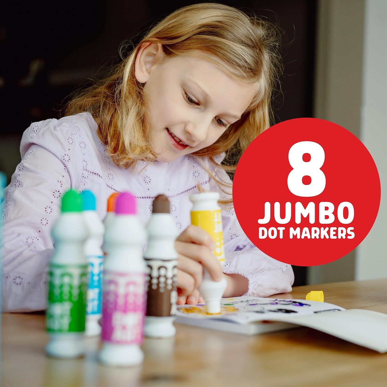 Kit de Actividad de Arte con Puntos Buffalo Games - 8 Marcadores y Libro de Colorear