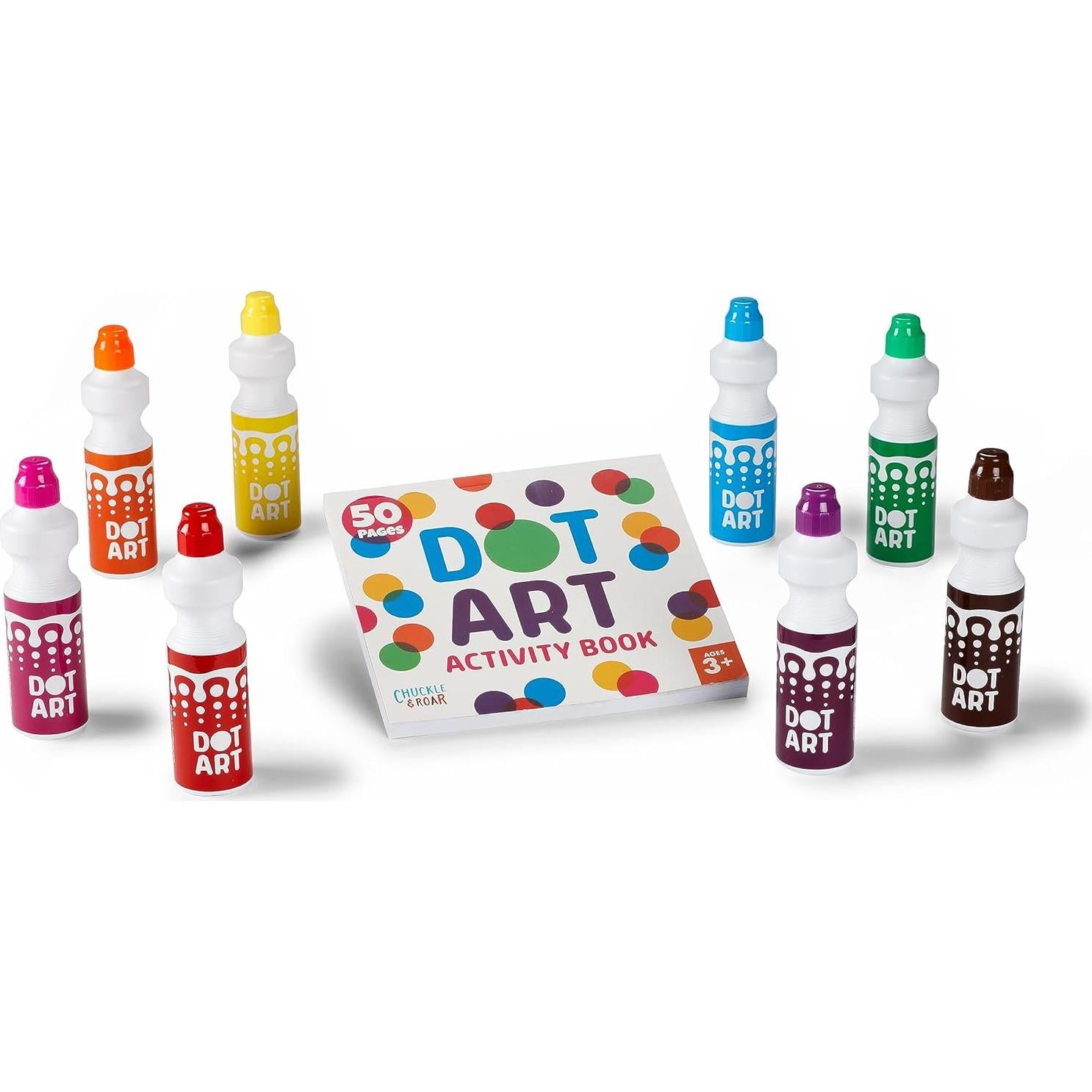 Kit de Actividad de Arte con Puntos Buffalo Games - 8 Marcadores y Libro de Colorear