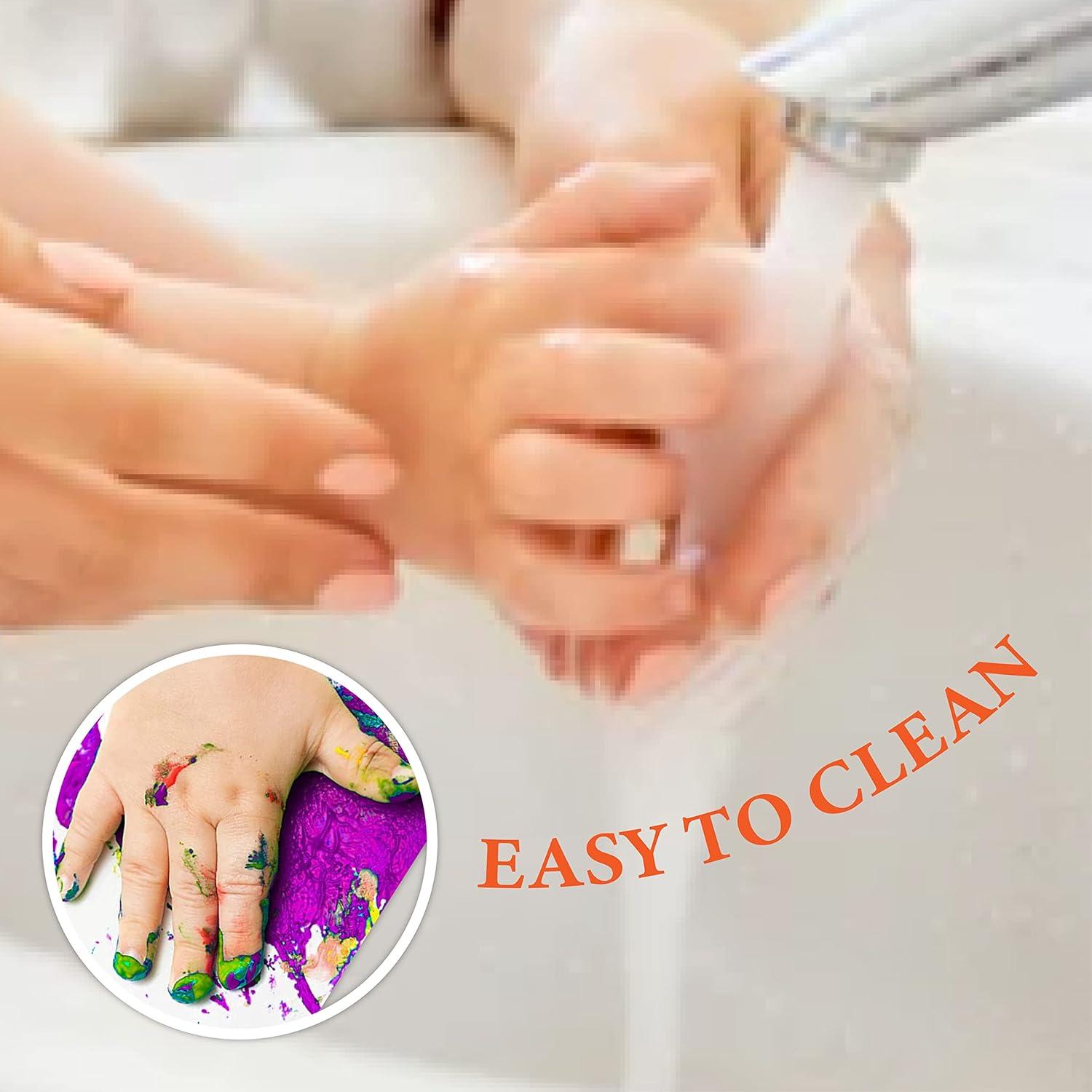 Pintura de Dedos Lavable BLOT 10 Colores 36ml para Niños