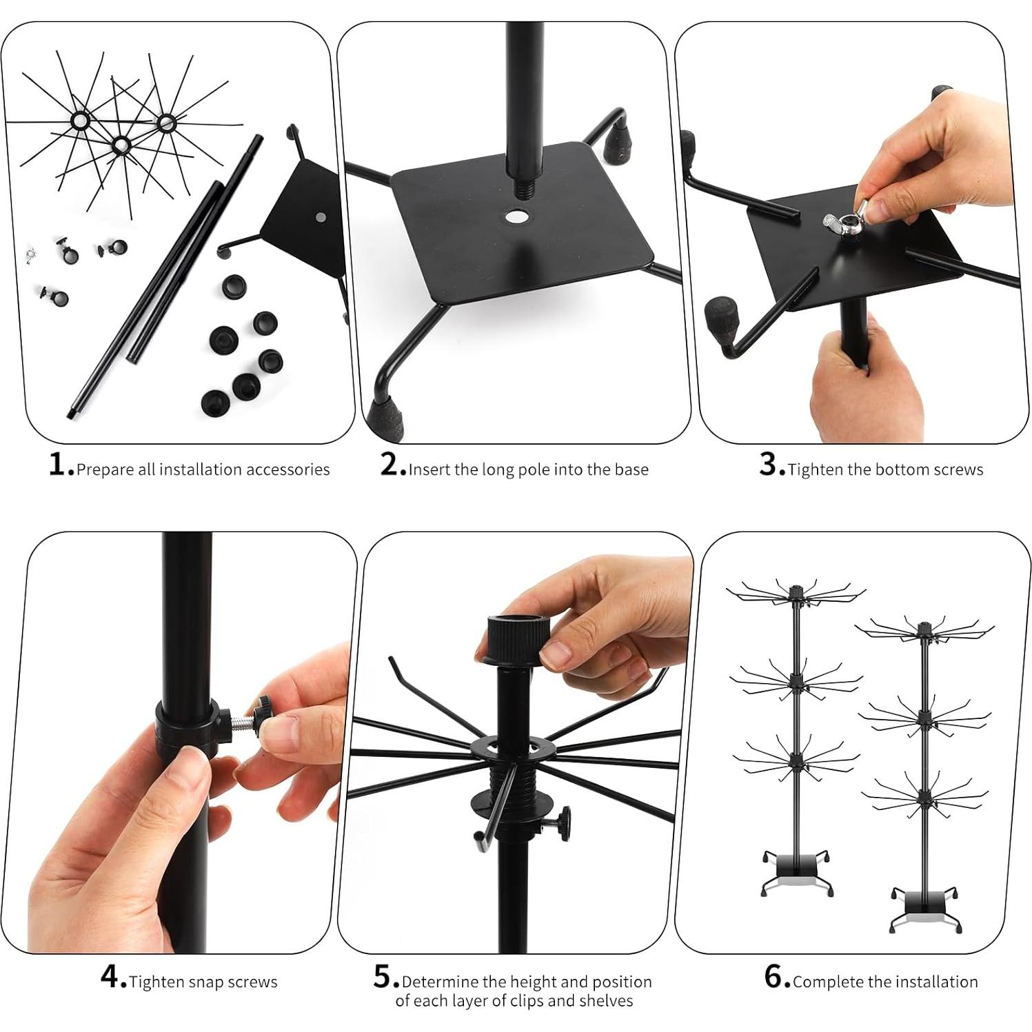 Soporte Giratorio de Joyería Bahforam 3 Niveles Ajustable