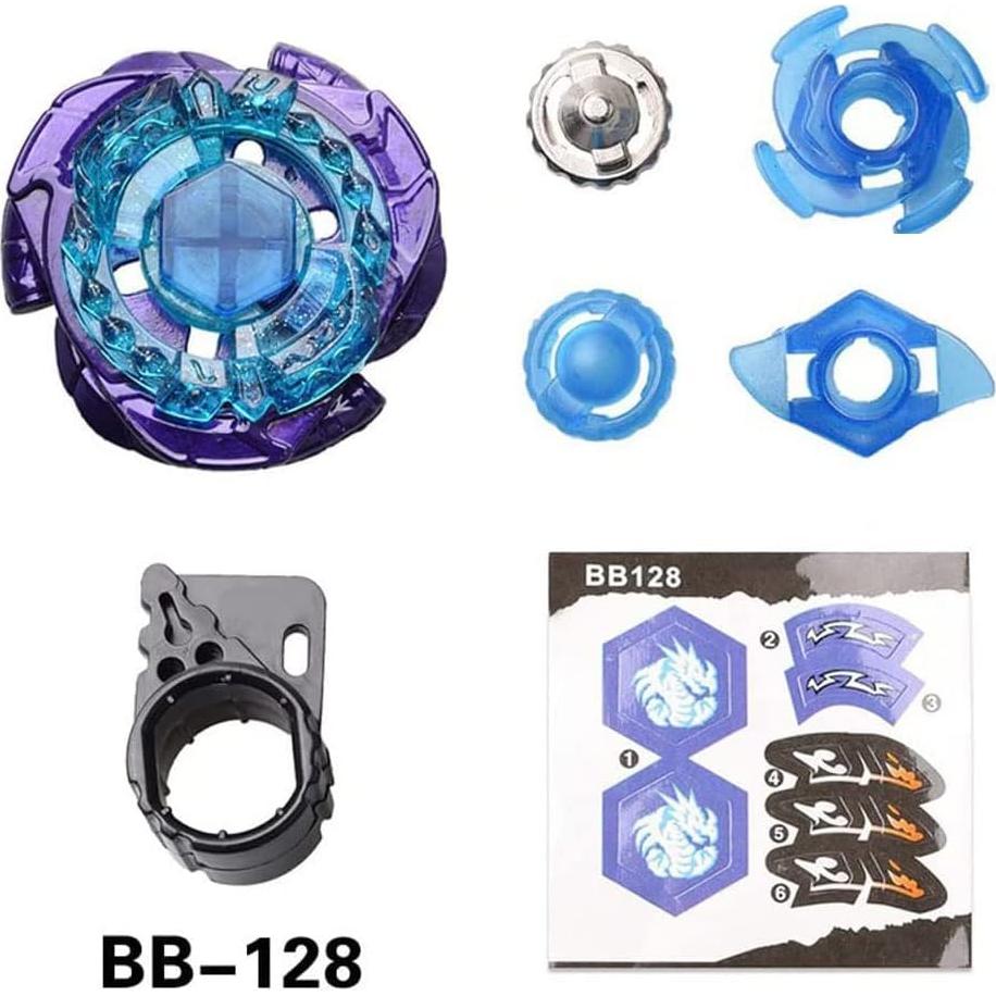 Beyblade Burst Gyros Set 6 Piezas + 2 Lanzadores + Stickers