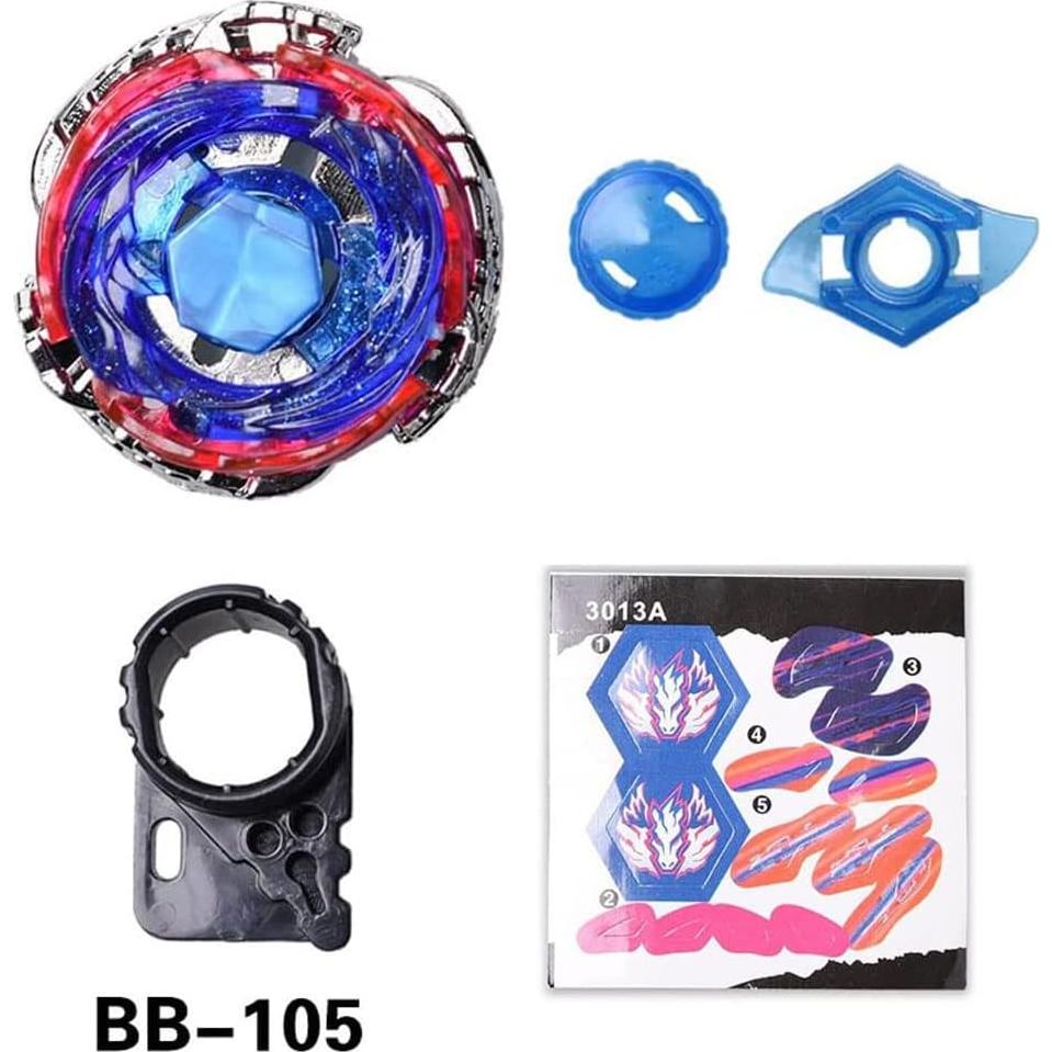 Beyblade Burst Gyros Set 6 Piezas + 2 Lanzadores + Stickers