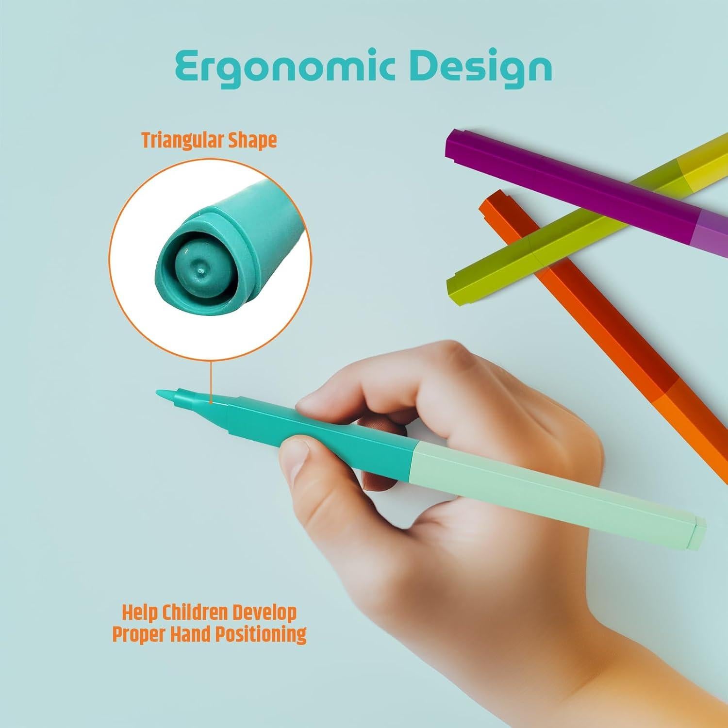 36 Colores Marcadores Doble Cara INNMUSE Lavables No Tóxicos