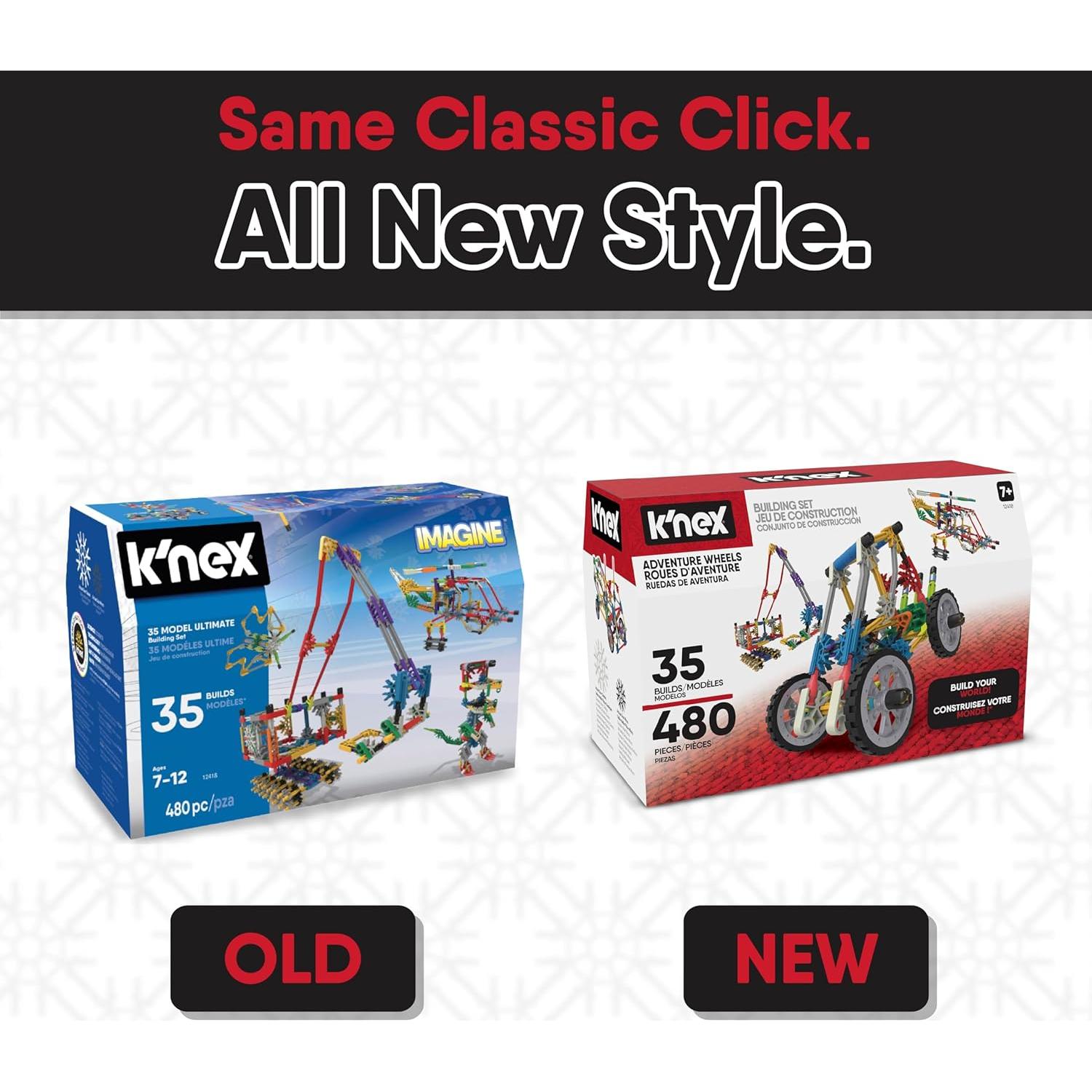 K'NEX Juego de Construcción 35 Modelos 480 Piezas STEM