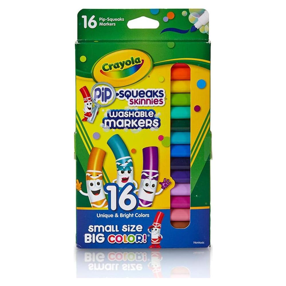 Marcadores Lavables Crayola Pip-Squeaks Skinnies 16 Colores