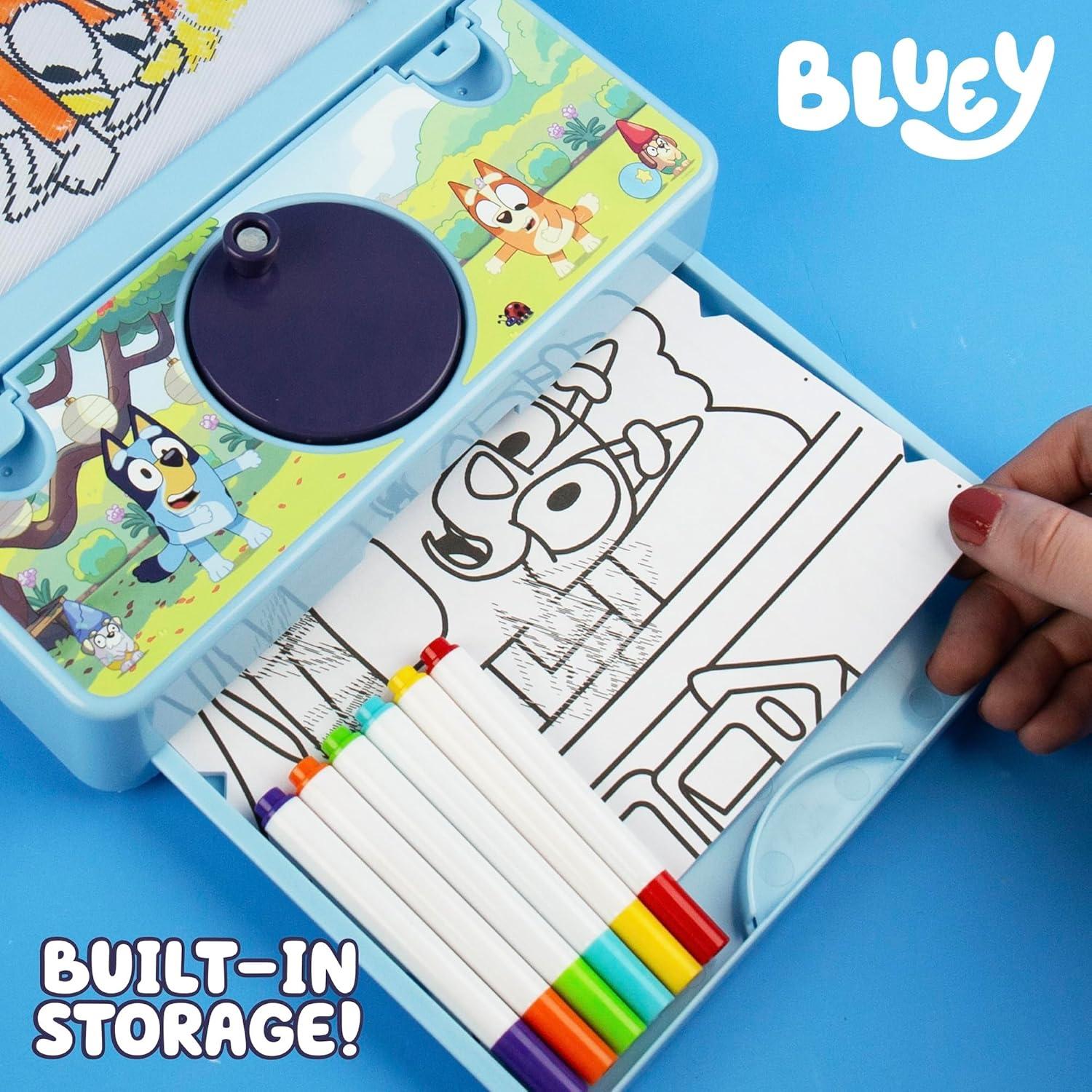 Tableta de Animación en Movimiento Bluey - 20 Diseños y Marcadores