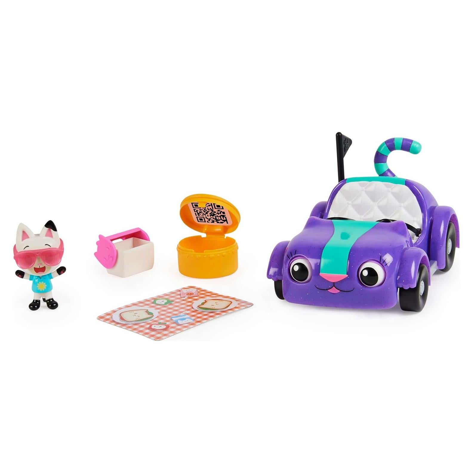 Coche de Carlita Gabby's Dollhouse con Pandi Panda y accesorios