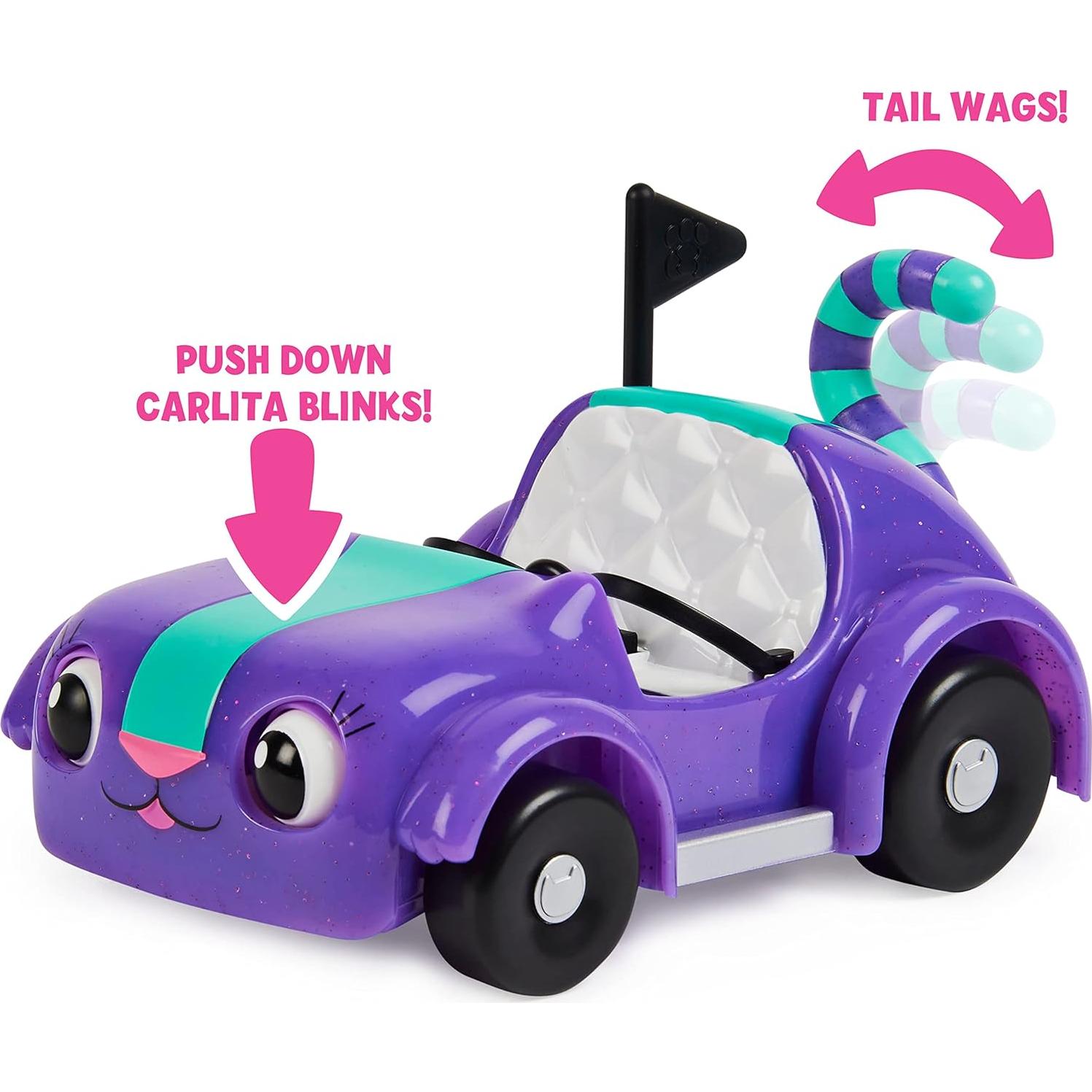 Coche de Carlita Gabby's Dollhouse con Pandi Panda y accesorios