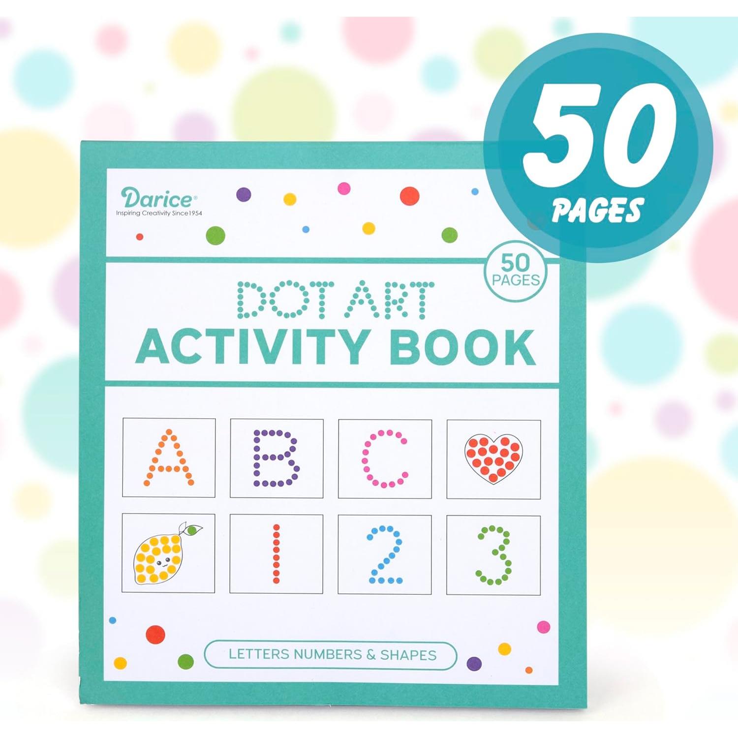 Set de Marcadores Lavables Darice para Niños - 8 Colores + Libro