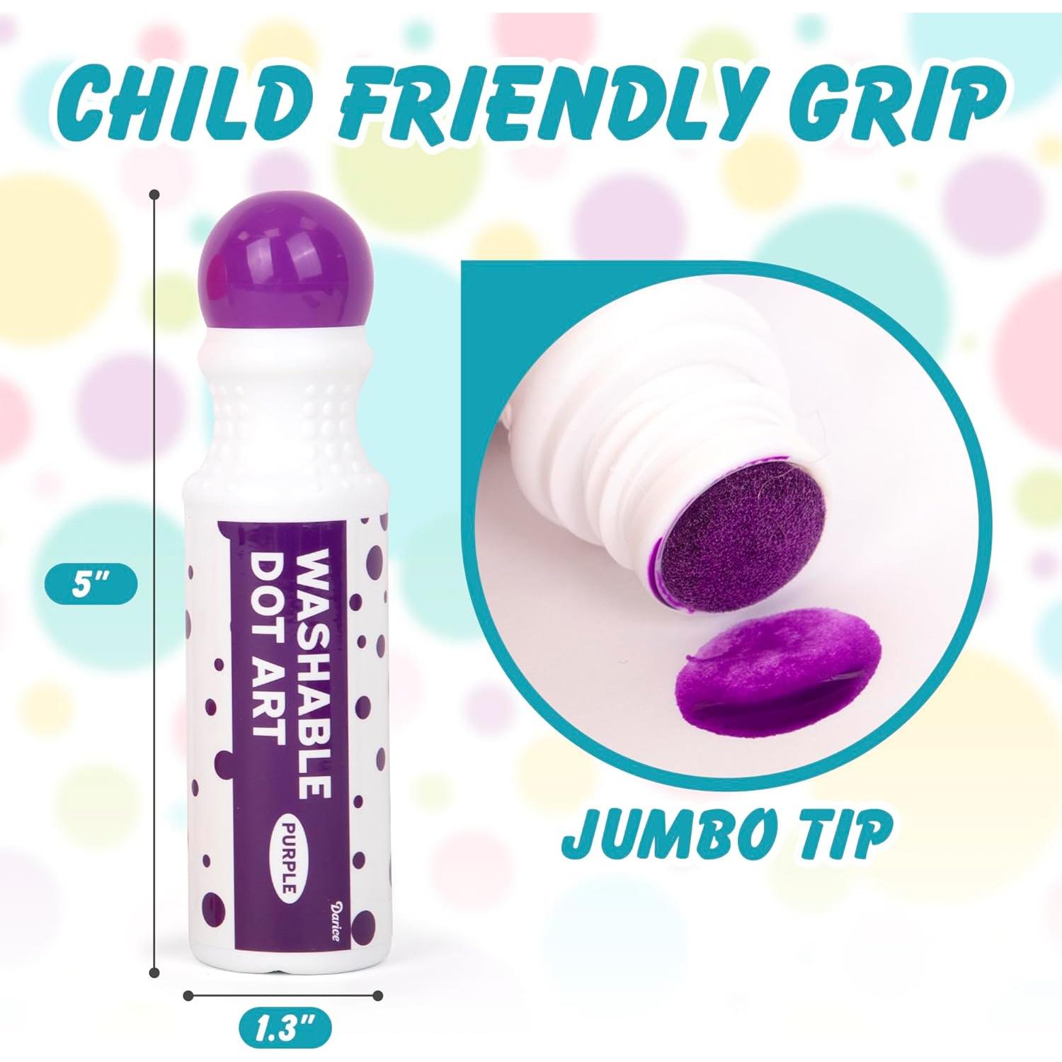 Set de Marcadores Lavables Darice para Niños - 8 Colores + Libro