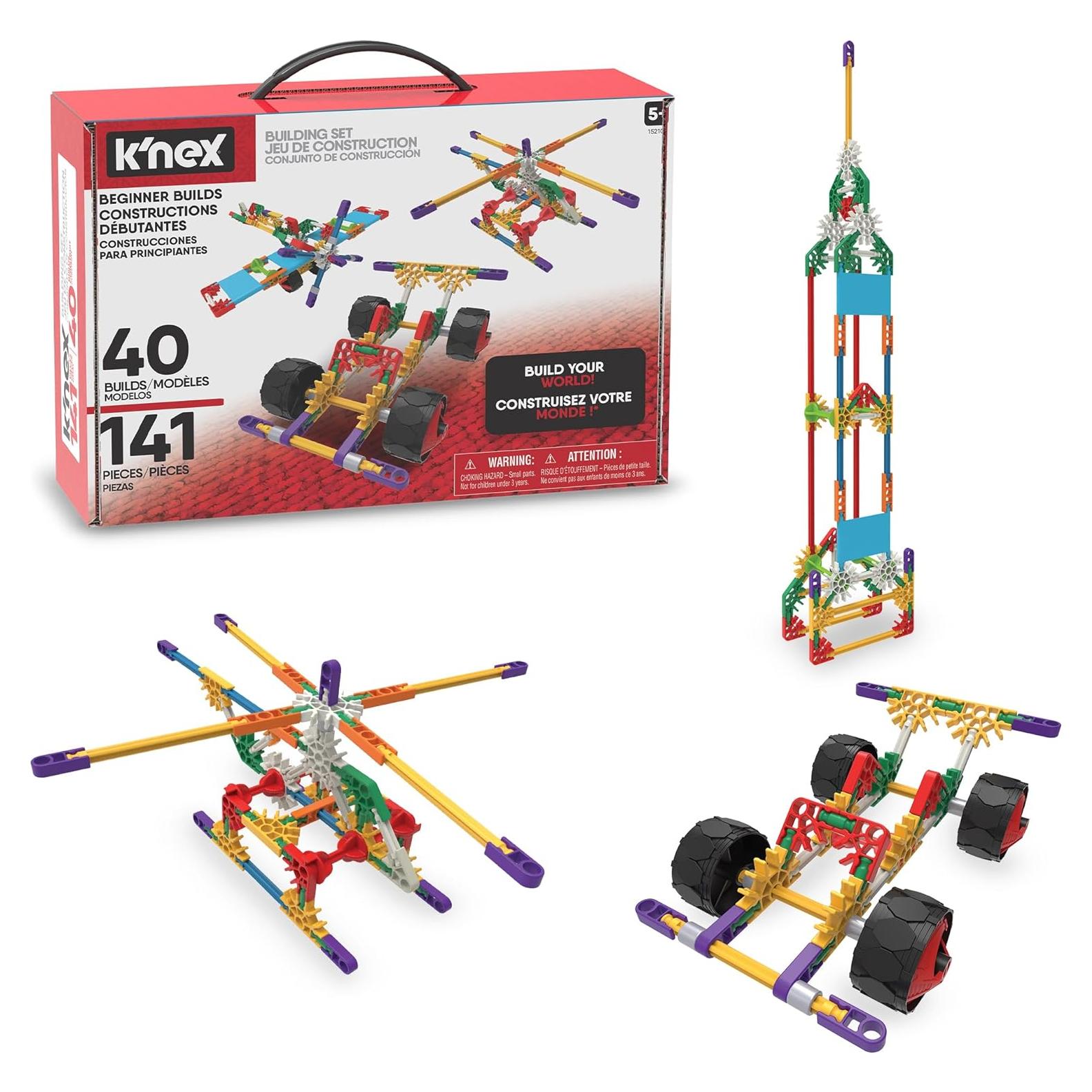 K'NEX Set de Construcción 40 Modelos 141 Piezas Juguete STEM