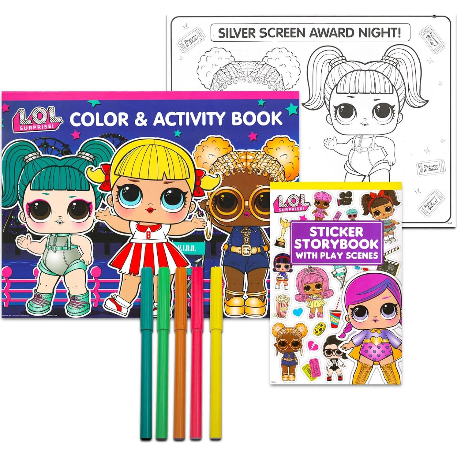 Conjunto de Actividades LOL Dolls - Escritorio Portátil y Libros