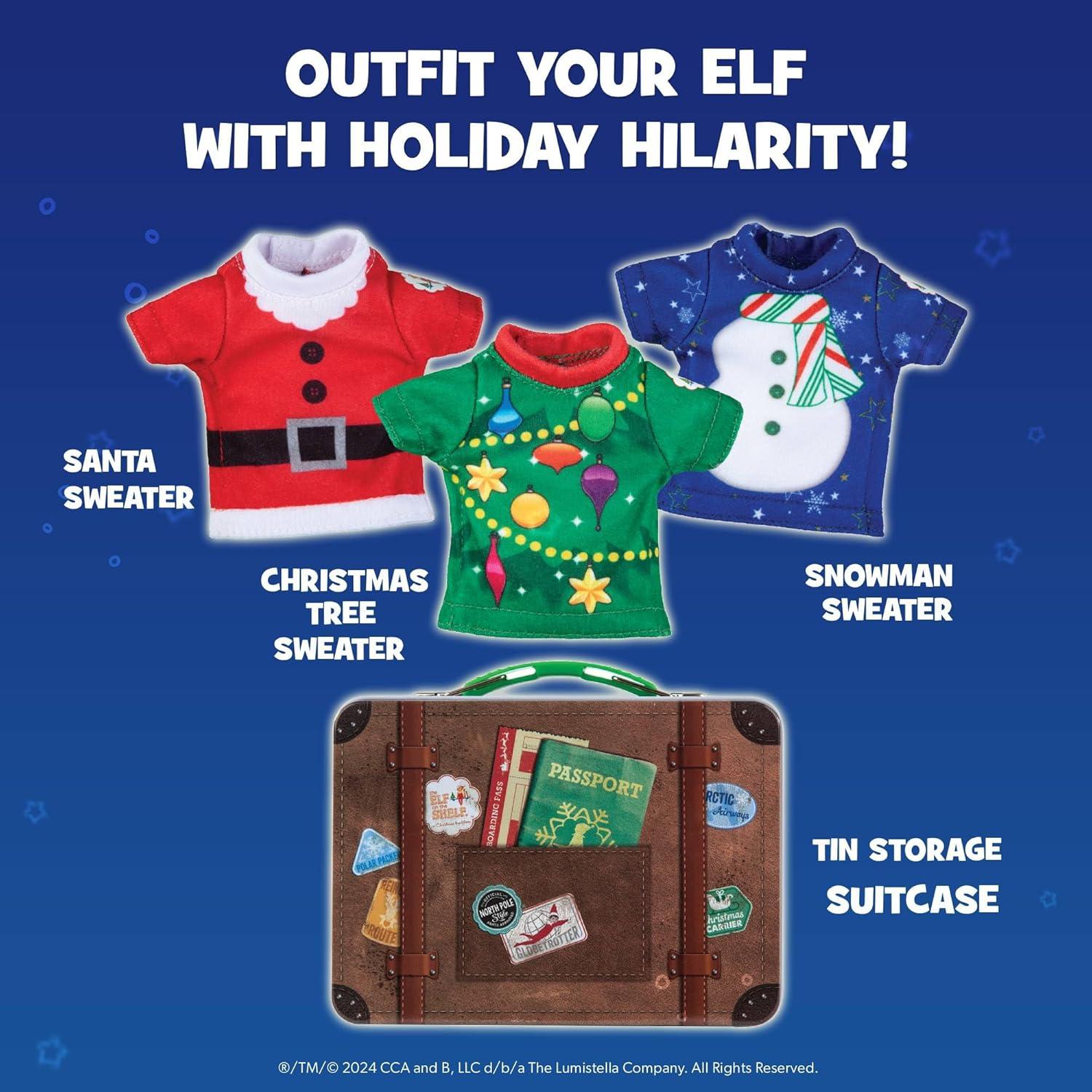 Conjunto de 3 camisetas festivas Claus Couture para elfo