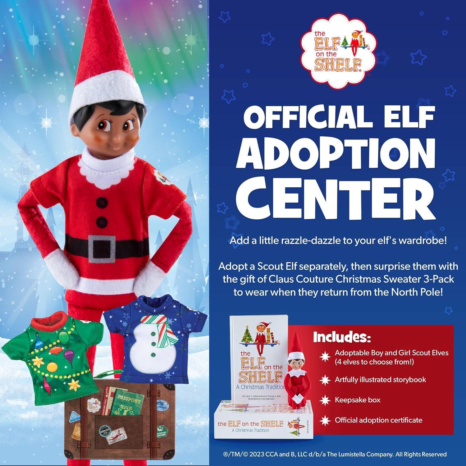 Conjunto de 3 camisetas festivas Claus Couture para elfo