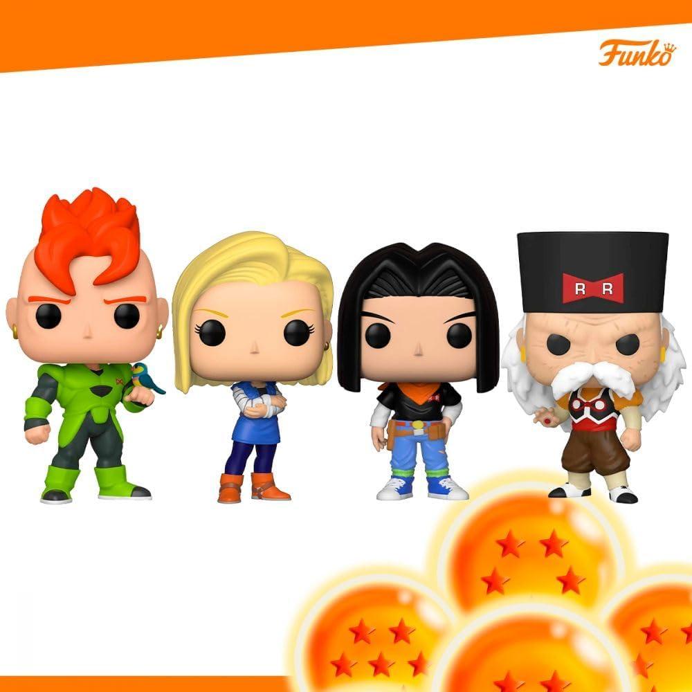 Funko Pop! Dragon Ball Z - Paquete 4 Figuras Androides