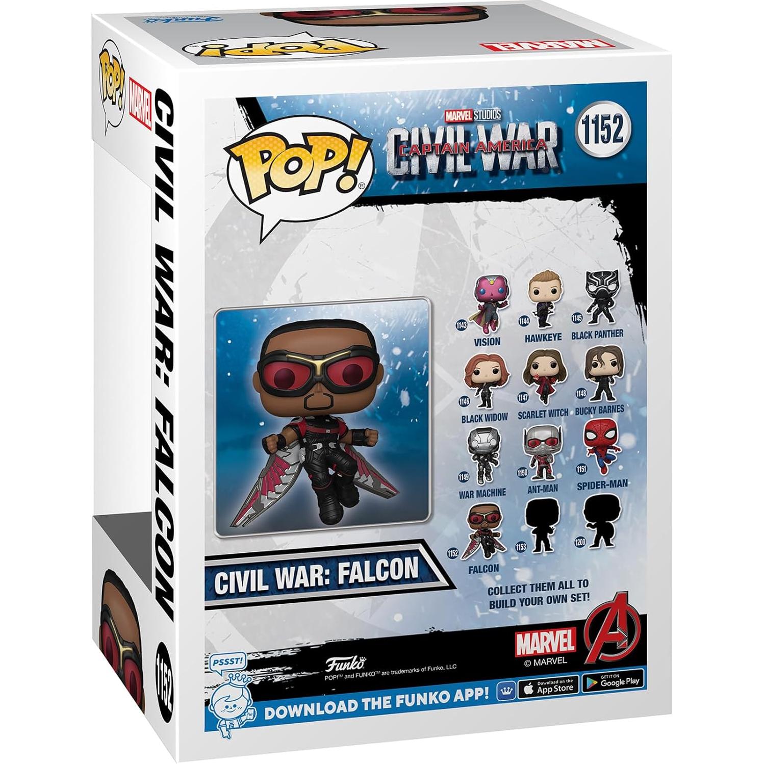 Figura Funko Pop Halcón Marvel Capitán América 12.7 cm