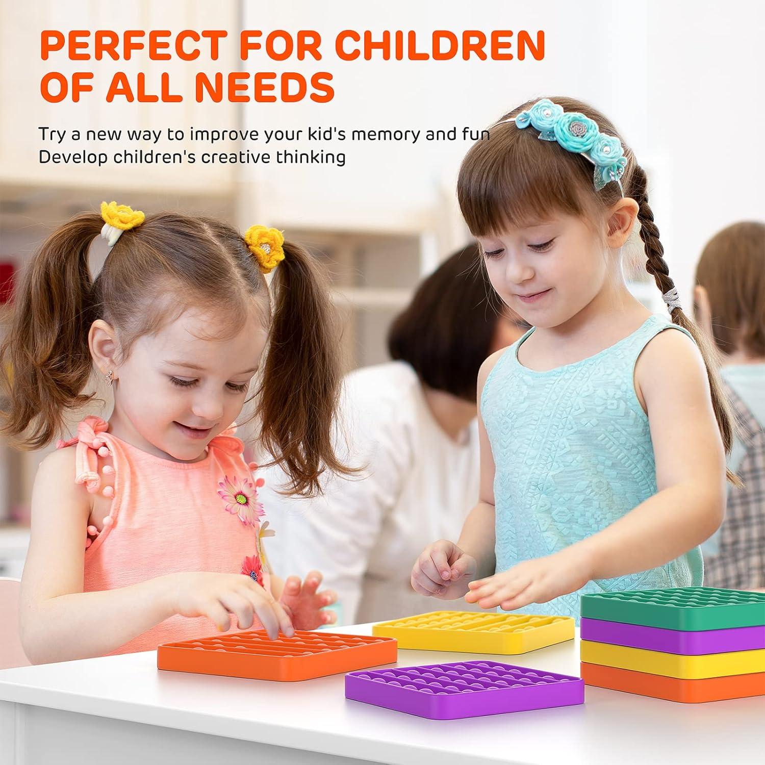 Set de 12 Juguetes Antiestrés Kakukokas - Sensoriales Push Pop