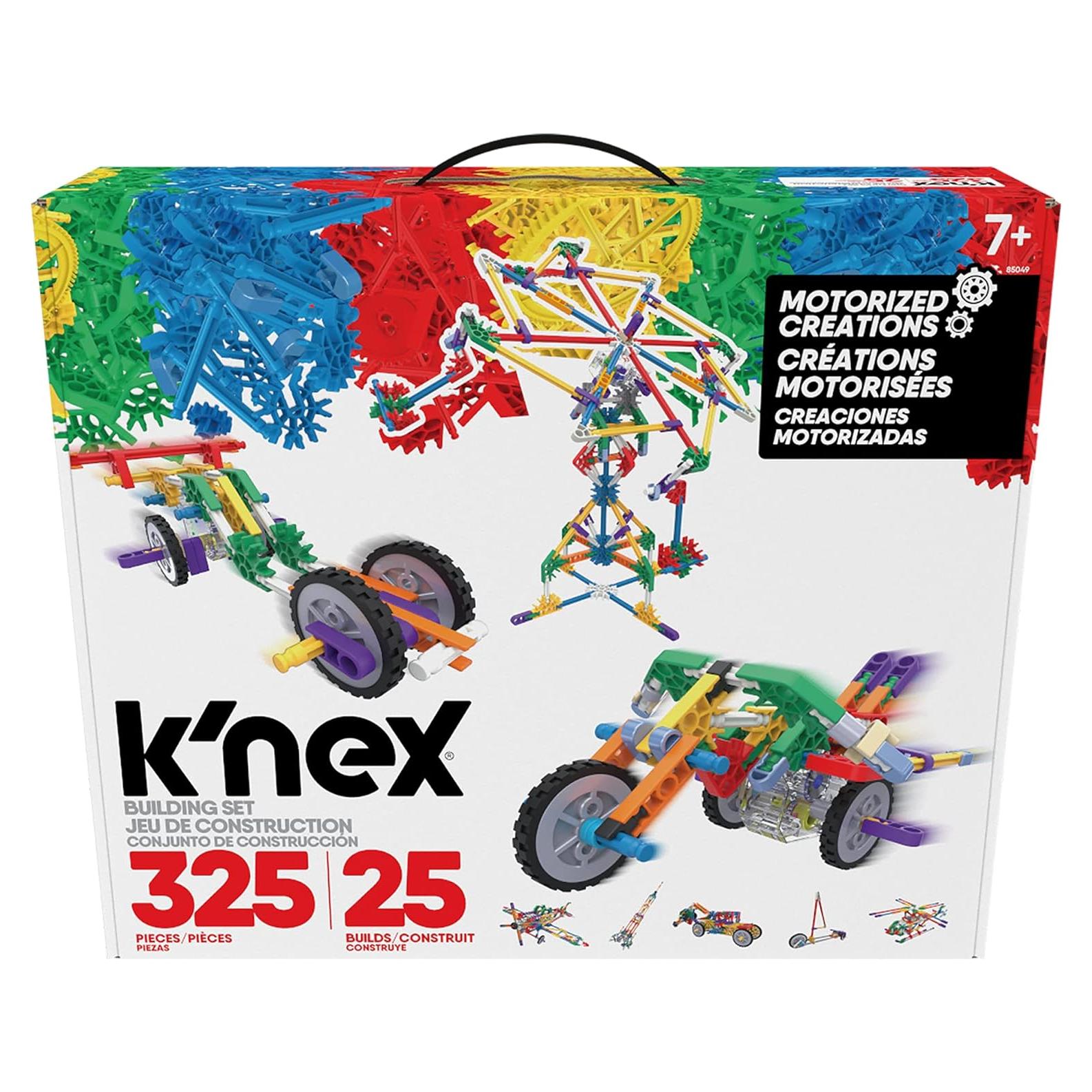 K'NEX Set de Construcción Motorizado 325 Piezas 25 Modelos