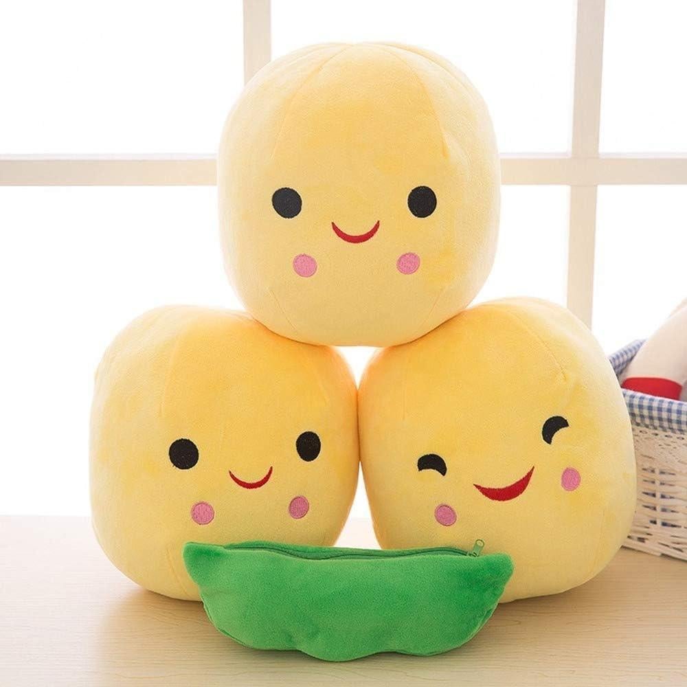Juguete de Peluche Guisantes en Vaina AOAI 40cm Amarillo
