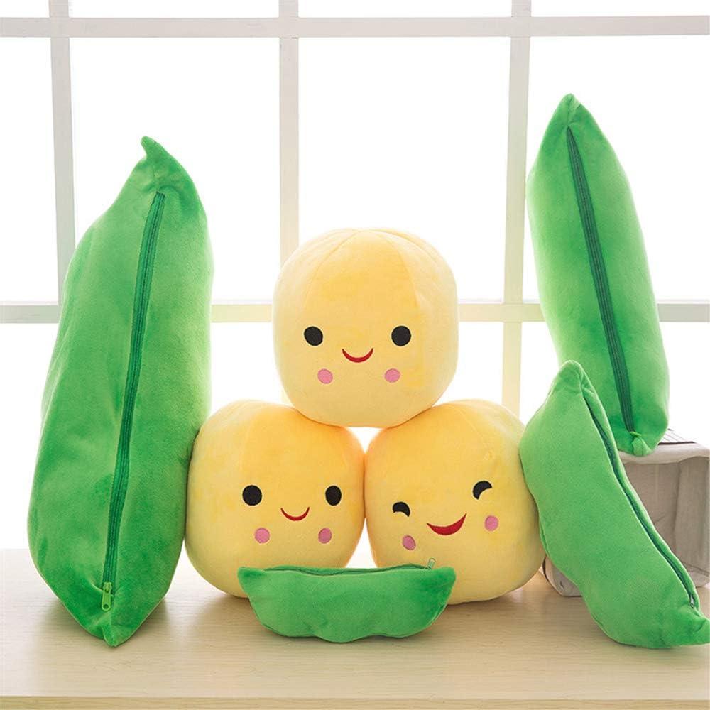 Juguete de Peluche Guisantes en Vaina AOAI 40cm Amarillo
