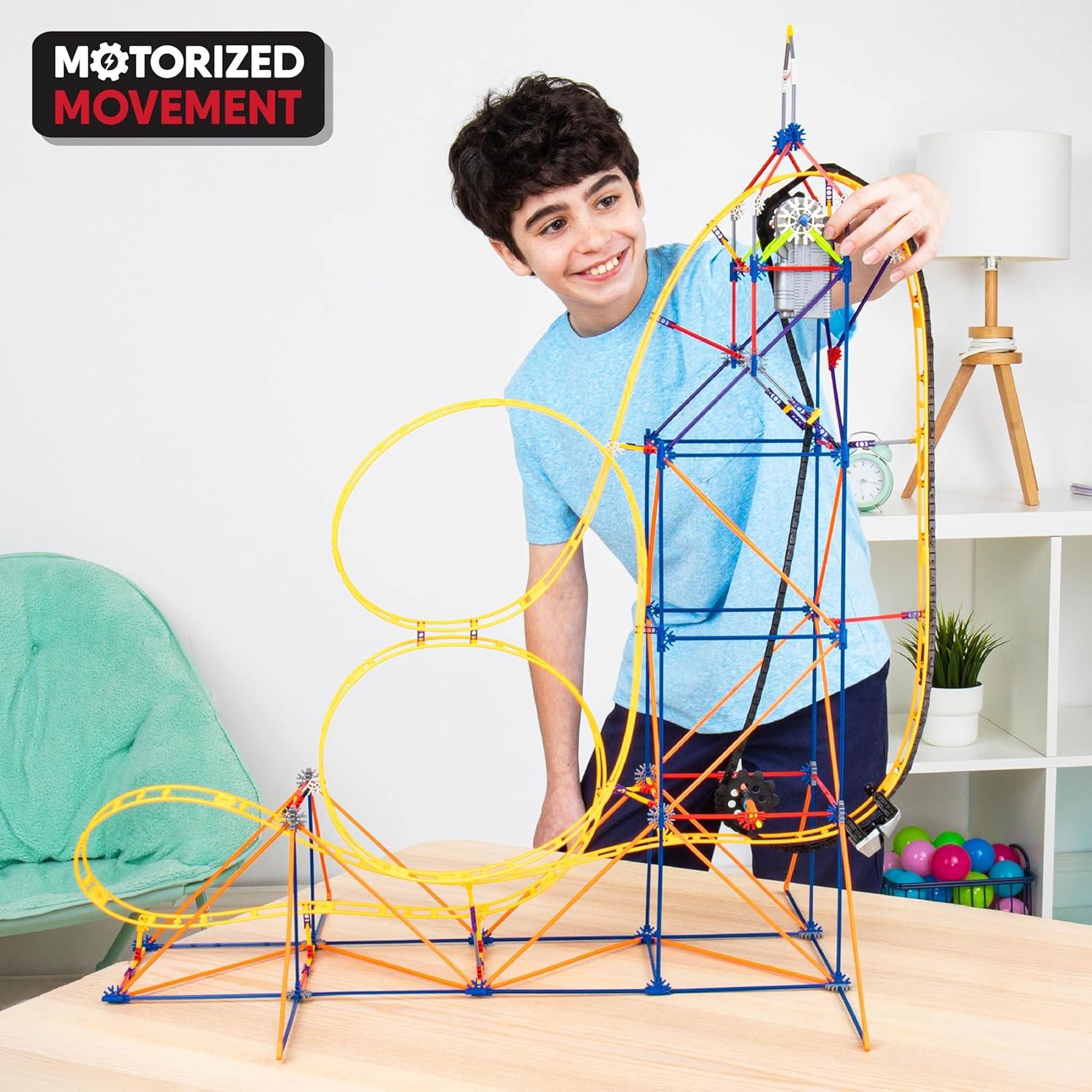 K'NEX Montaña Rusa Amazin' 8, Set de Construcción STEM 448 Piezas
