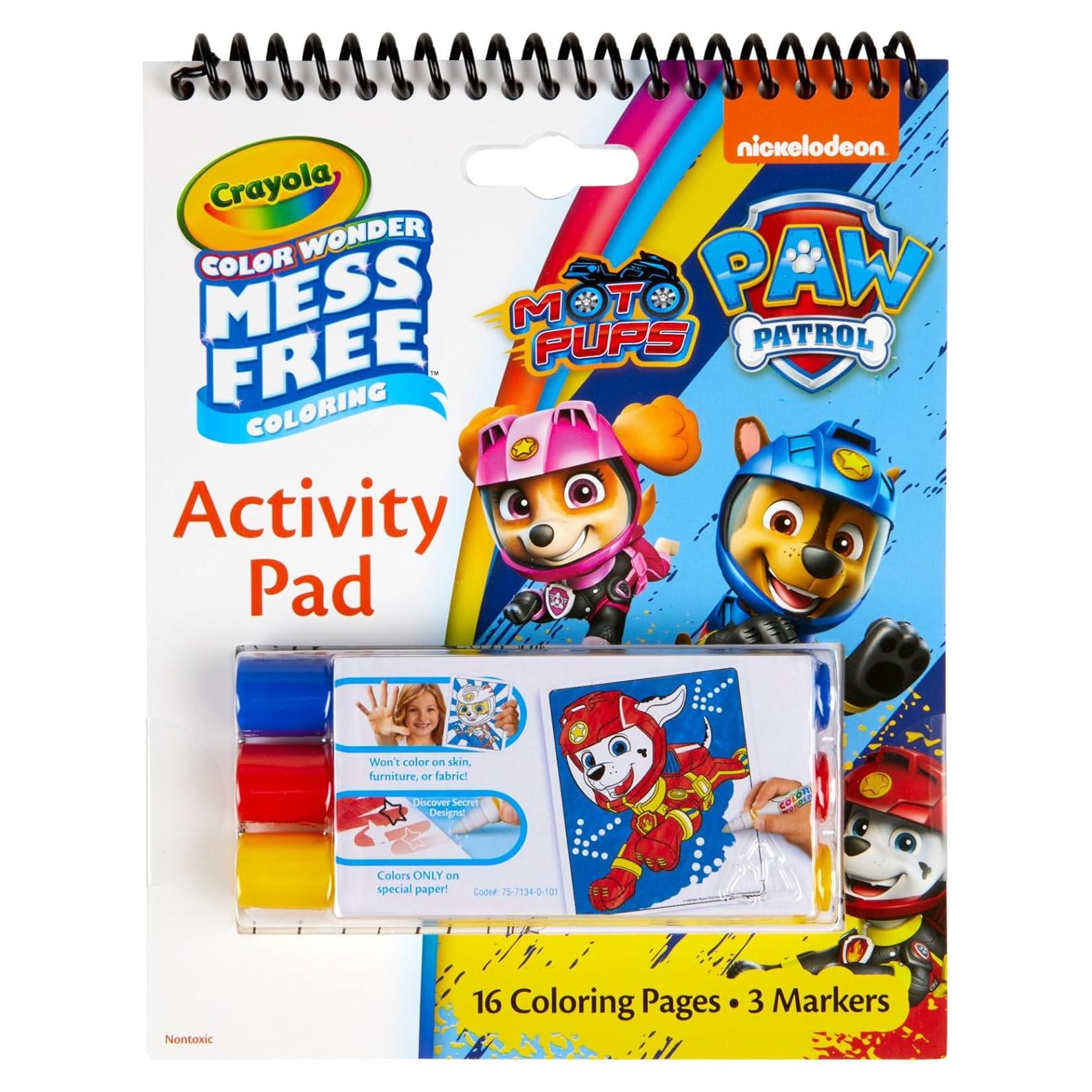 Crayola Color Wonder Paw Patrol - Set de Colorear 16 Páginas