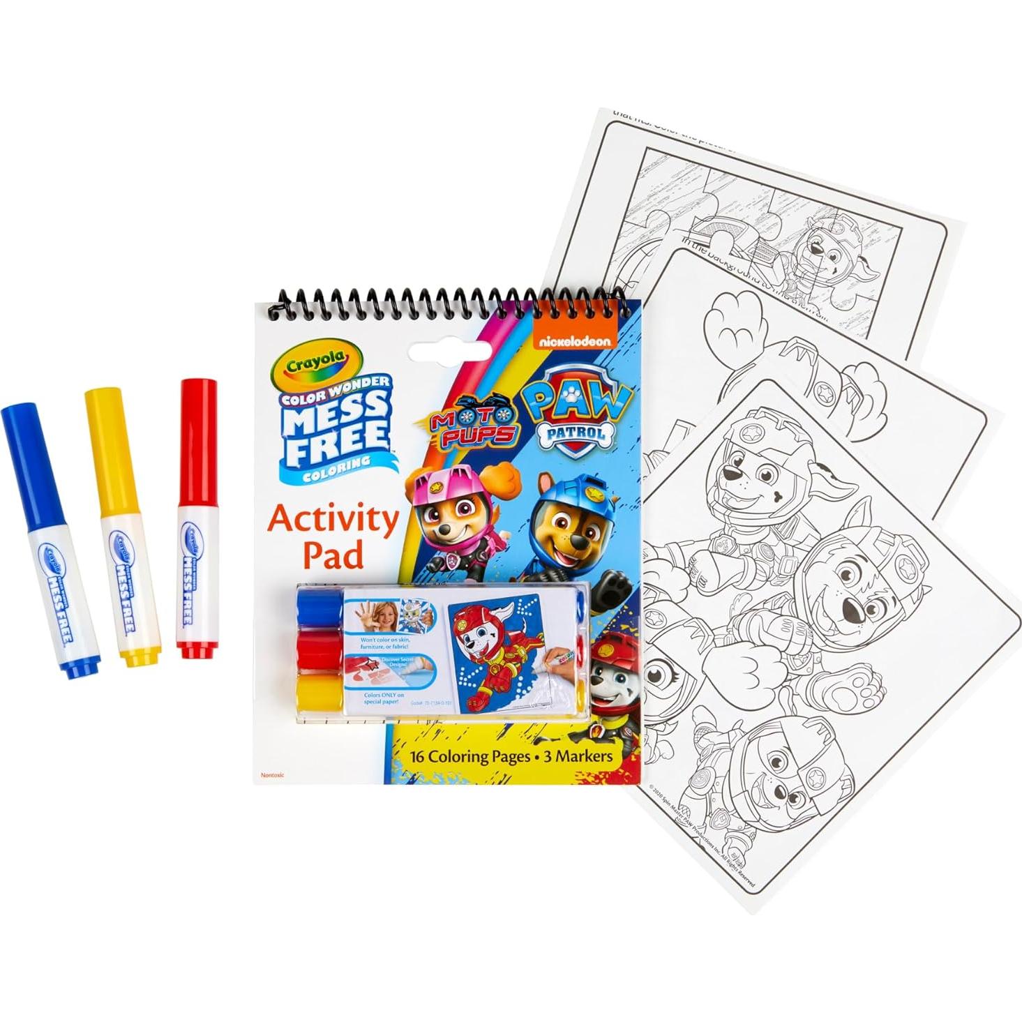 Crayola Color Wonder Paw Patrol - Set de Colorear 16 Páginas