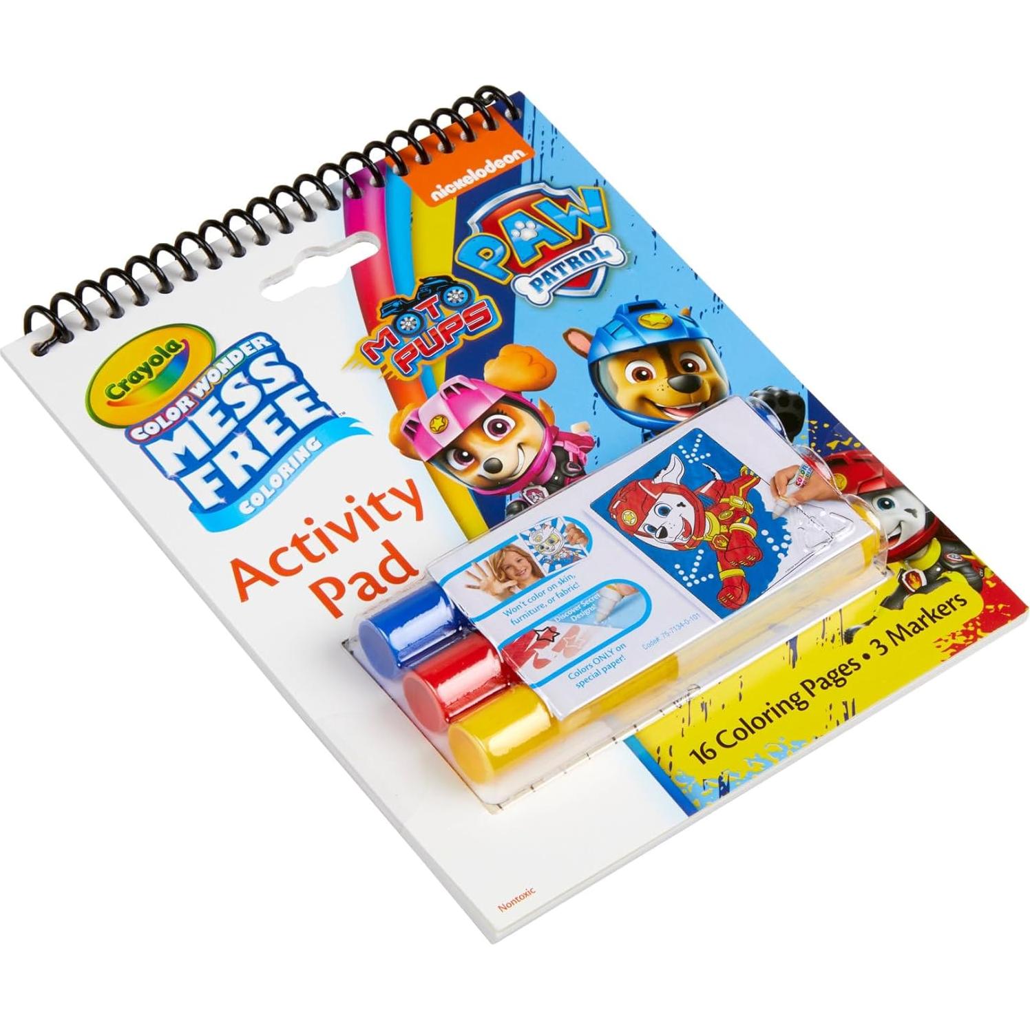 Crayola Color Wonder Paw Patrol - Set de Colorear 16 Páginas