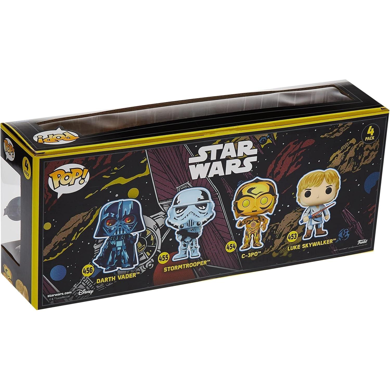 Pack 4 Figuras POP! Star Wars Retro Funko 9 cm