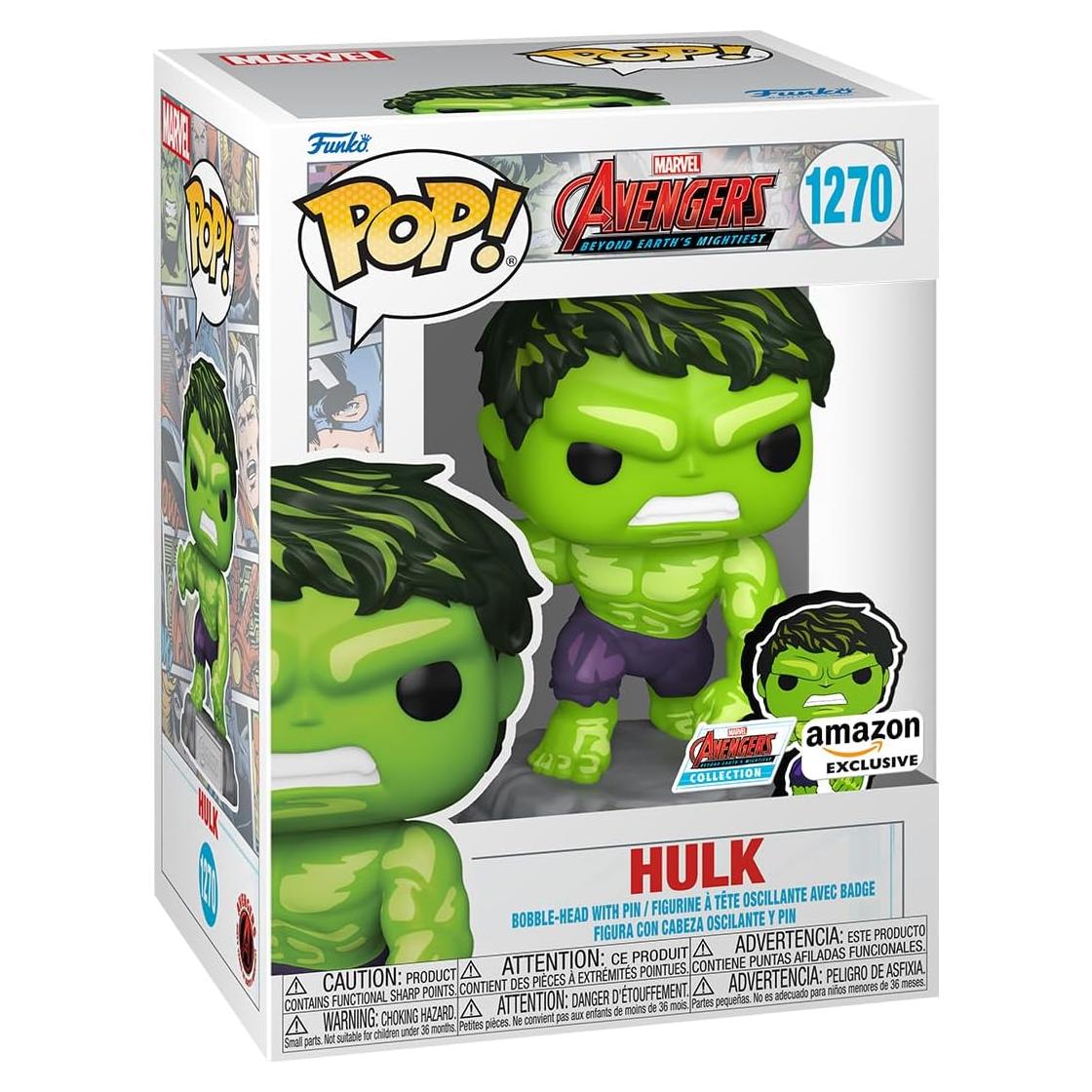 Funko Pop Hulk con Pin de Esmalte - Marvel 60 Aniversario