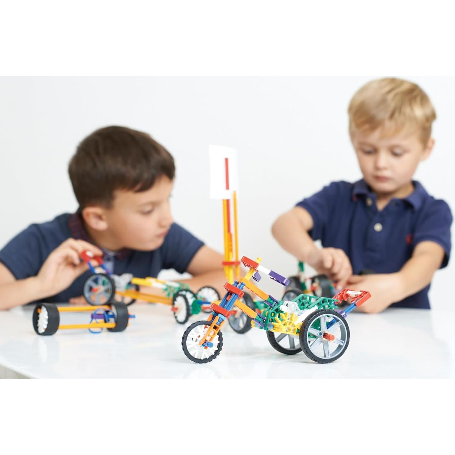 K'NEX Educación - Set de Construcción de Vehículos 130 Piezas