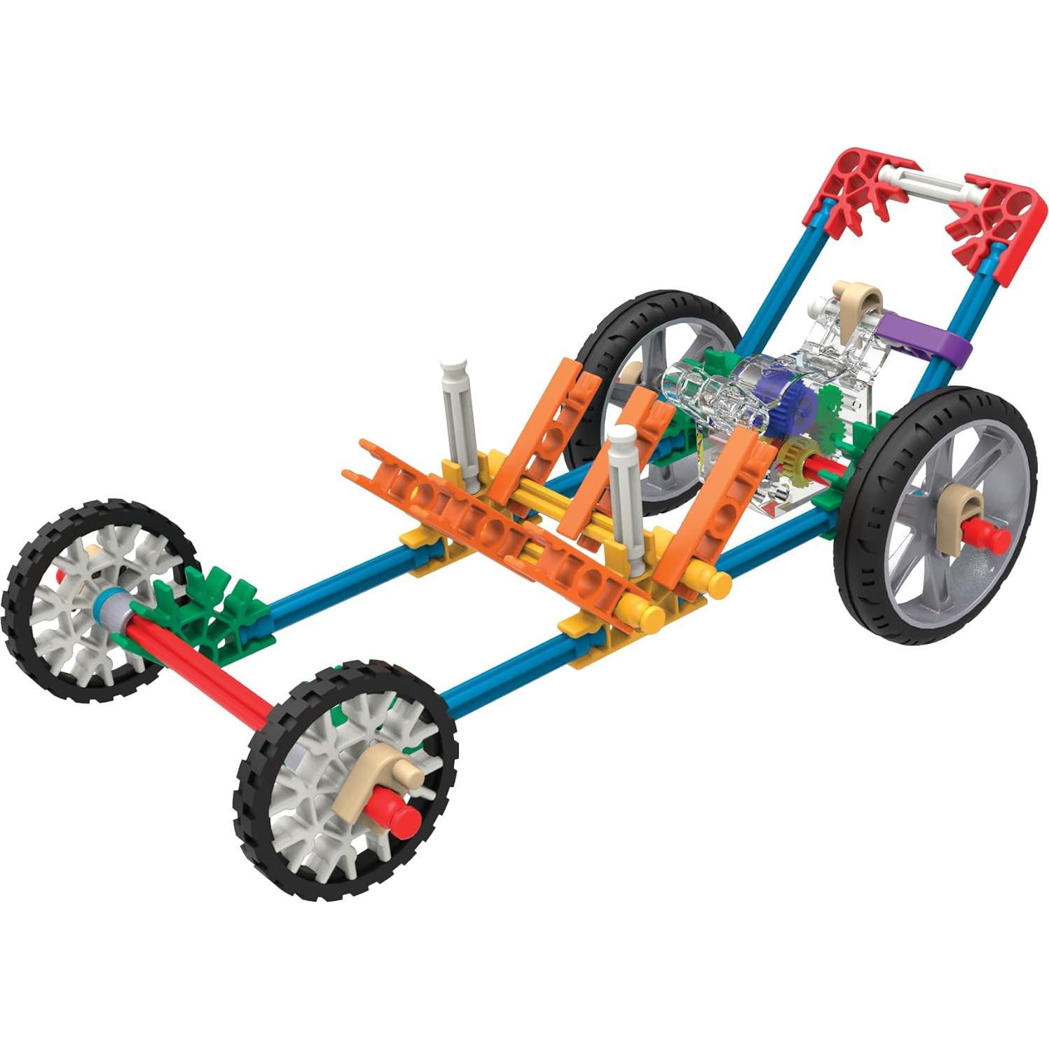 K'NEX Educación - Set de Construcción de Vehículos 130 Piezas