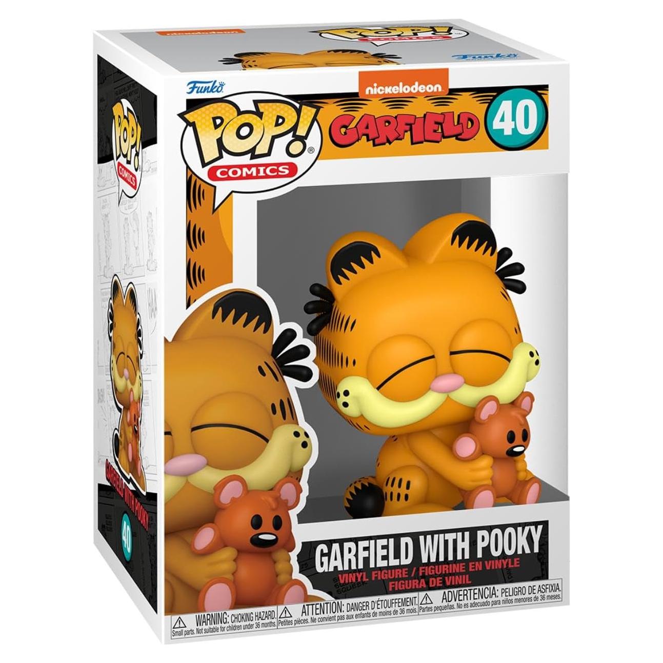 Figura de Vinilo Funko Pop! Garfield con Pooky - 9.5 cm