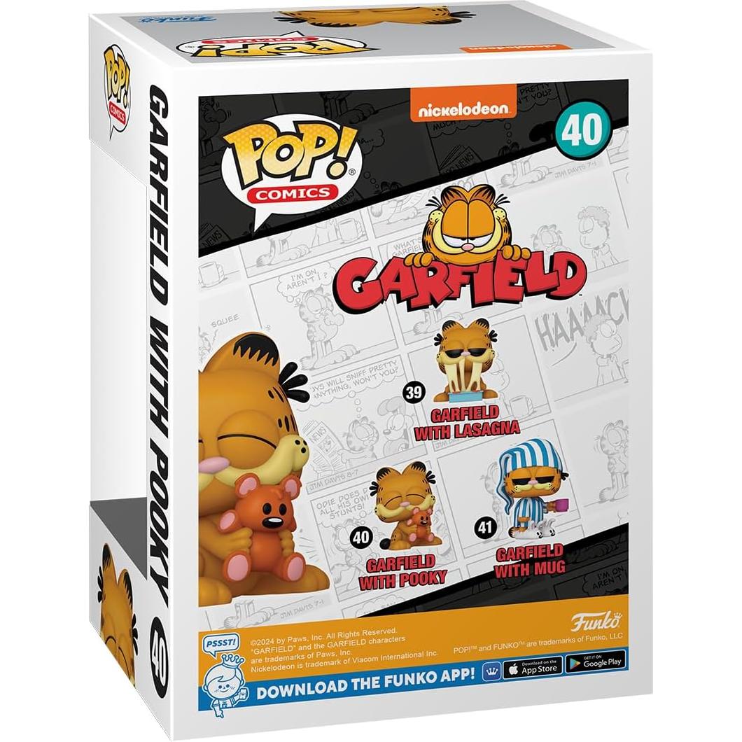 Figura de Vinilo Funko Pop! Garfield con Pooky - 9.5 cm