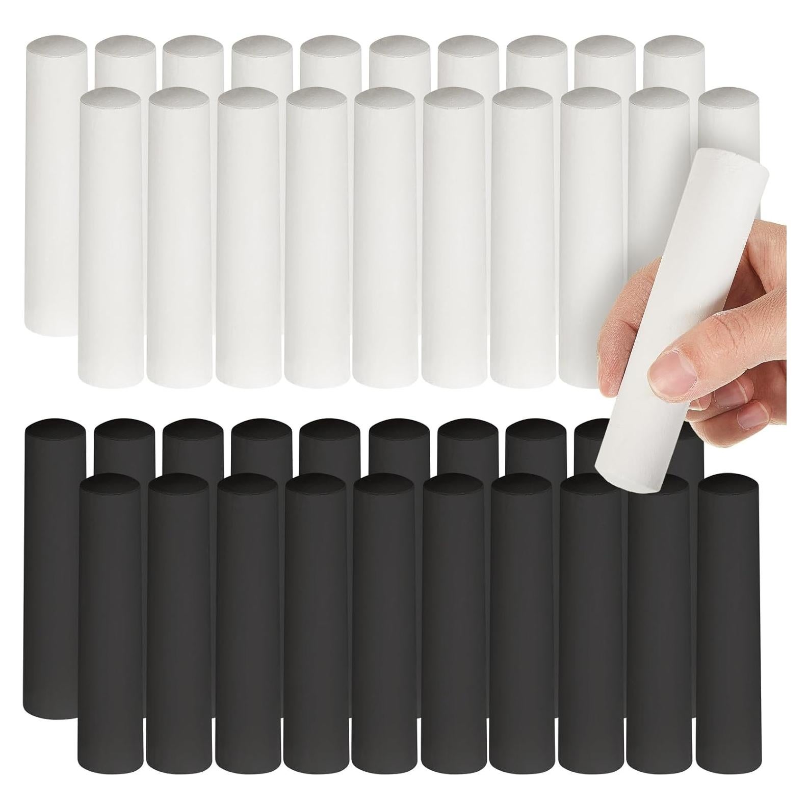 Tiza de Acera Jumbo Chivertion 20 Pcs Negra y Blanca Lavable