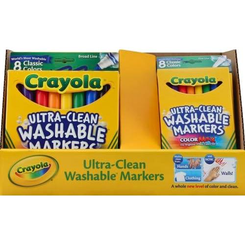 Conjunto de Marcadores Lavables Clásicos Crayola 12 Pzas