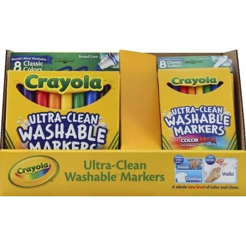 Conjunto de Marcadores Lavables Clásicos Crayola 12 Pzas