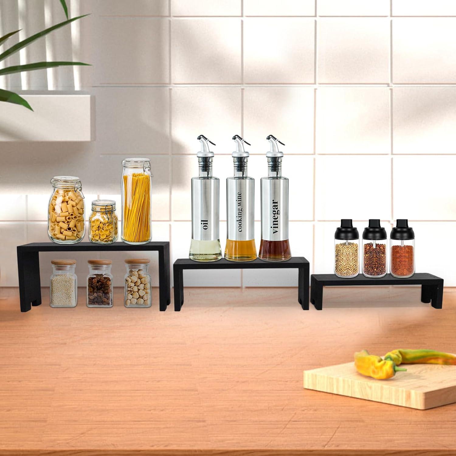 Juego de Soportes de Exhibición de Madera Varbonia - 6 Piezas