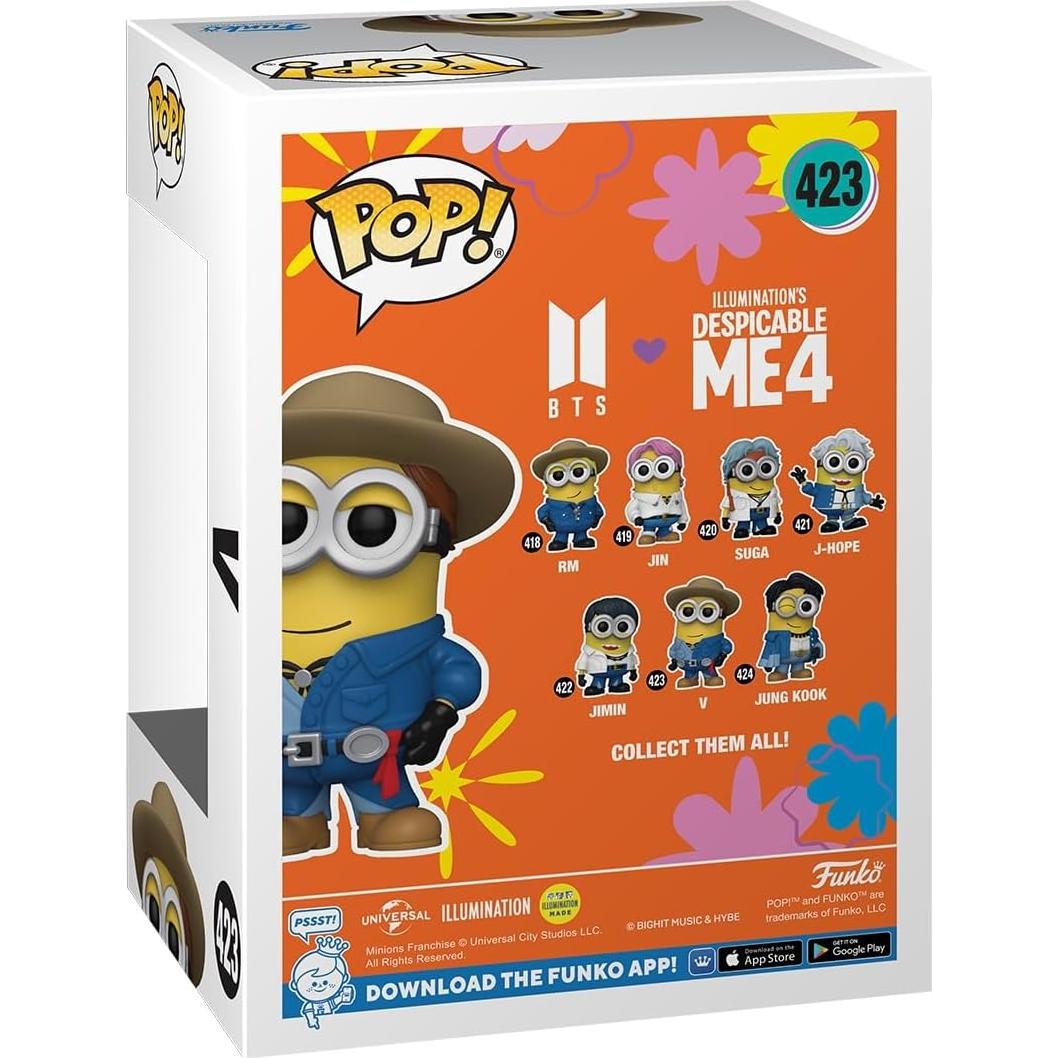Figura Funko Pop! V Minion BTS - Coleccionable 11.3 cm