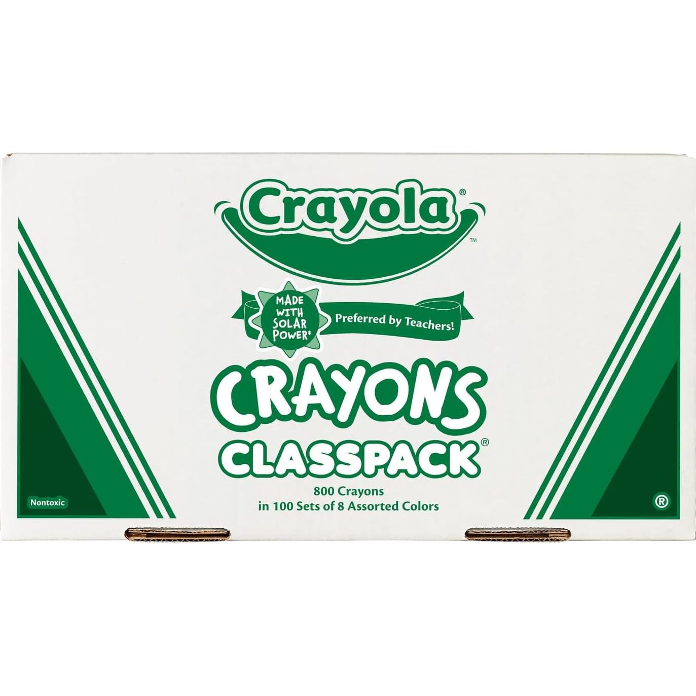 Caja de 800 Crayones Crayola Classpack 8 colores - No tóxicos