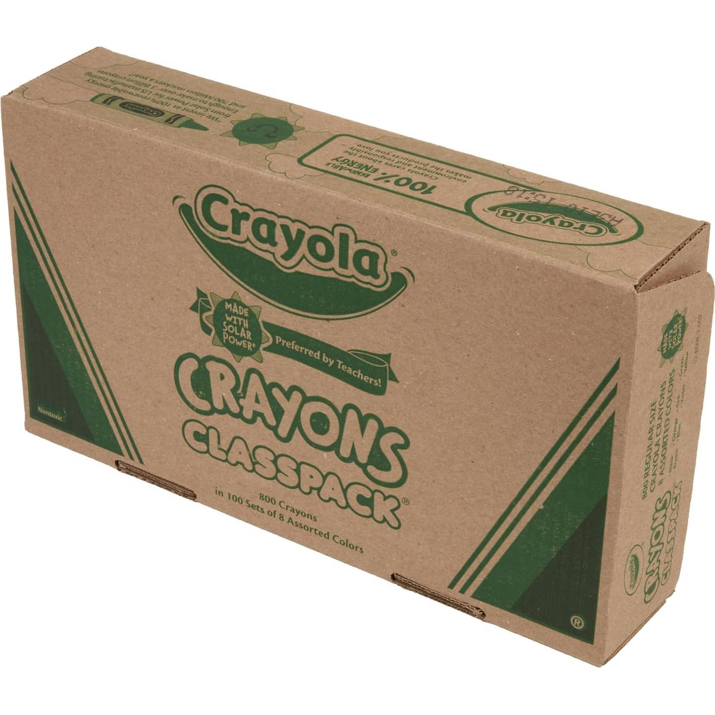 Caja de 800 Crayones Crayola Classpack 8 colores - No tóxicos